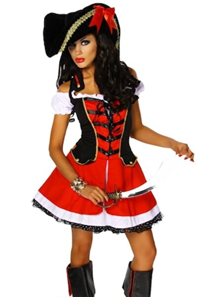Orion Pirate Costume, Erotica Collection, Red, S-M
