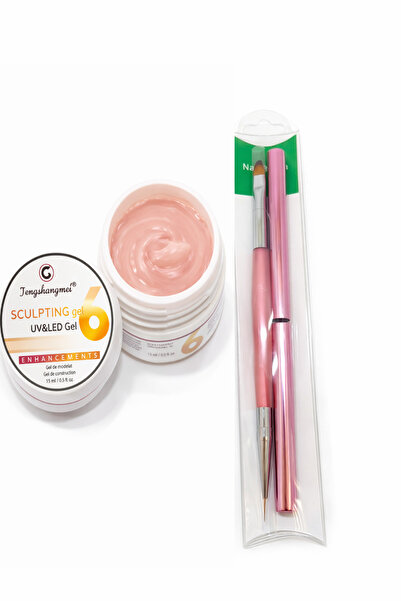 FSM Fengshangmei UV/LED Builder Gel No. 6 + Brush, 15 ml