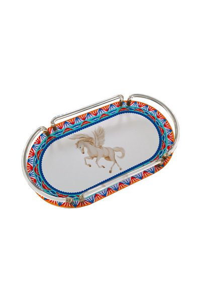 Sivella Winged Grace Oval Plexiglass Tray