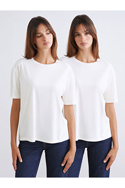 LC Waikiki Crew Neck Modal Blend Women's T-Shirt 2-Pack