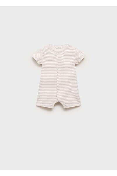 MANGO Baby Çizgili body pijama