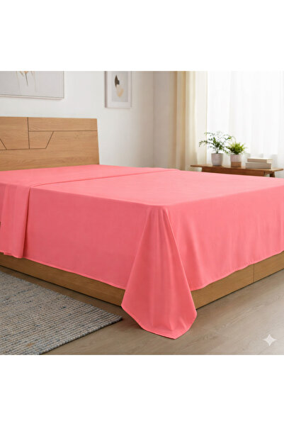 INTER Z King Size Flat Sheet Cotton Fabric Non-Elastic Sheet 240X260