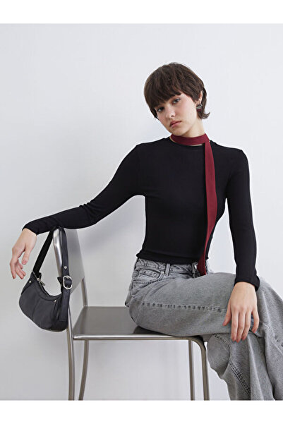 LC Waikiki Rmz Gi̇yi̇m Farkiyla Zero Roba Collar Ribbed Women's Bodysuit