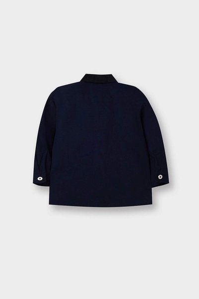DeFacto Gabardine Navy Blue Baby Boy Shirt G6427A5/Nv31