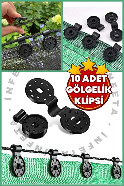 İnfeta 10 Adet Gölgelik Klips - Gölgelik Branda Tutturucu Klips-Perde Ve Tül ...