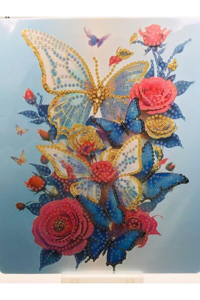 DUCK HOBY 21X25 Beaded Stone Mosaic Diamond Painting for Kids Tapestry Board ...