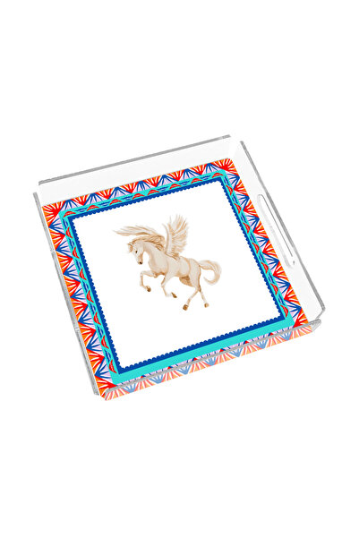 Sivella صينية بليكسي جلاس وينجد جريس 35x35