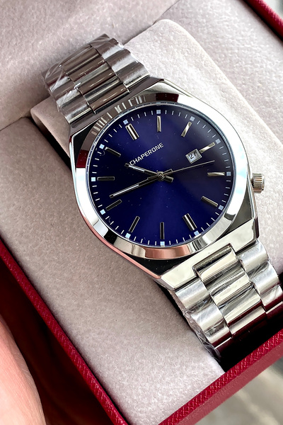 Chaperone Orijinal Erkek Kol Saati Çelik Kordon Sevgiliye Hediye Sevgililer G...