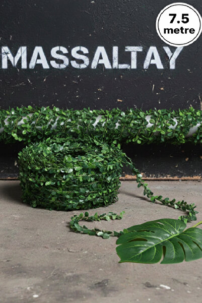 Massaltay Dekoratif Yapraklı Tel Sarmaşık – 7,5 Metre Yapay Çiçek, Doğalgaz B...