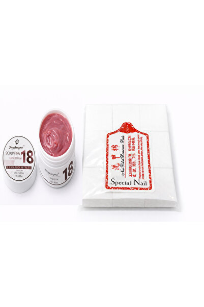 FSM Bengshangmei UV/LED Nail Builder Gel No. 18 + Nail Remover Wipes