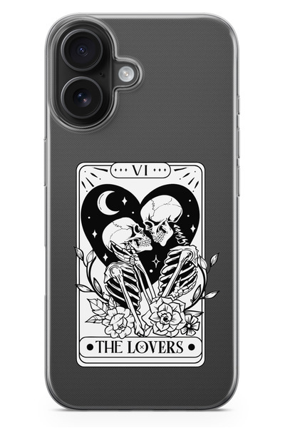 moonset Iphone 16 Uyumlu Baskılı Yumuşak Silikon Şeffaf Telefon Kılıfı