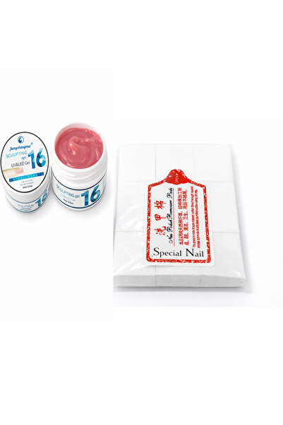 FSM Bengshangmei UV/LED Nail Builder Gel No. 16 + Nail Remover Wipes