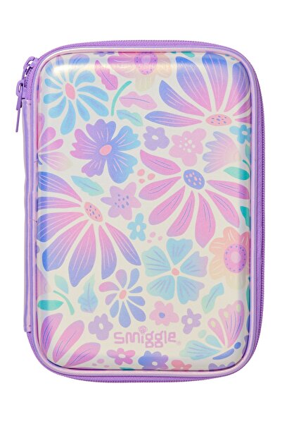 SMIGGLE Bloom Hardtop Hard Cover Pencil Case – Single Compartment with Zipper...