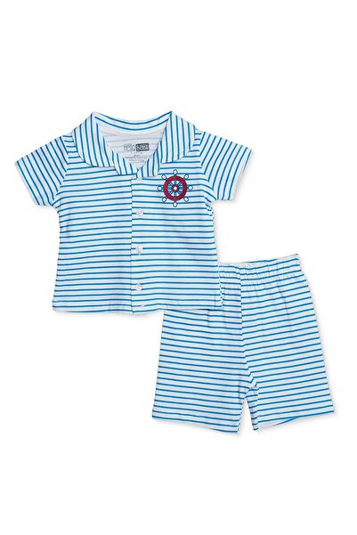 ebebek Hello Baby HelloBaby HelloBaby Erkek Bebek Kısa Kol Pijama Takımı Mari...