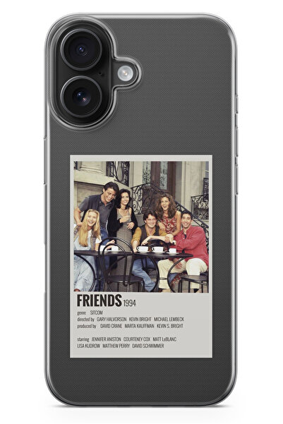 moonset Iphone 16 Uyumlu Baskılı Yumuşak Silikon Şeffaf Telefon Kılıfı