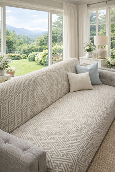 beyvetçe jakarlı anahtar desen Yumuşak Koltuk Örtüsü Çok Amaçlı Koltuk Şalı K...