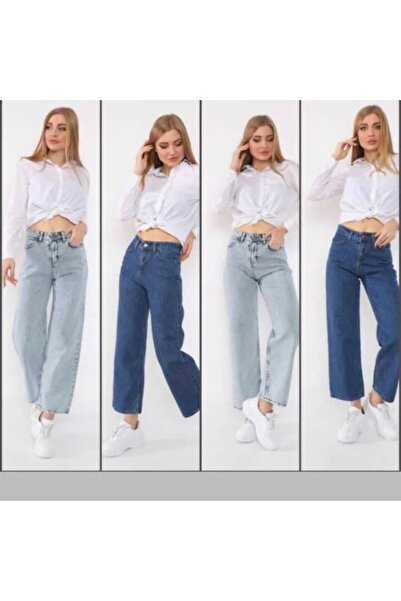 Butik Oversize Likralı Salaş Denim Jeans