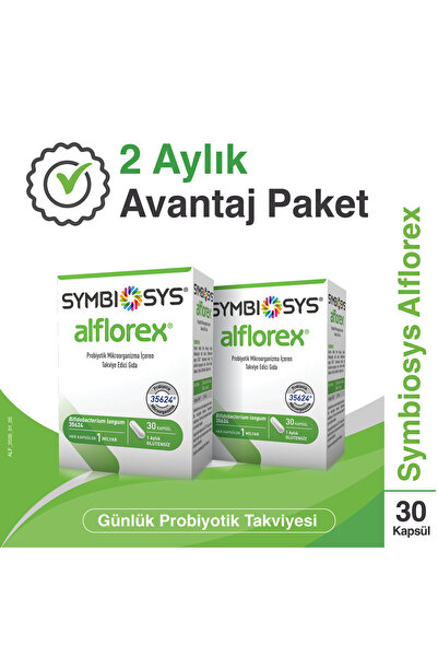 Symbiosys Alflorex Probiyotik 30 Kapsül x2 Paket