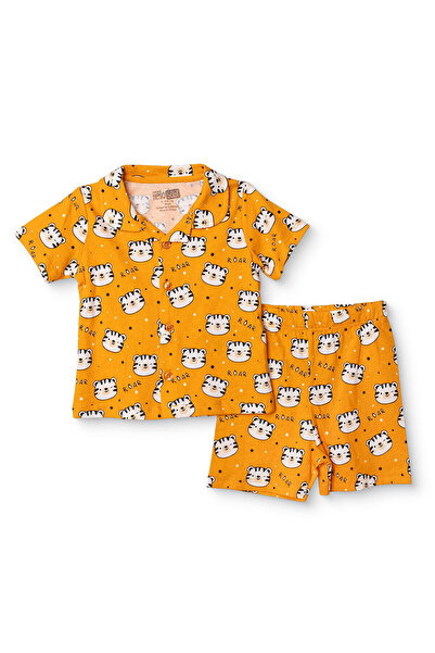 ebebek Hello Baby HelloBaby HelloBaby Erkek Bebek Kısa Kol Pijama Takımı Hayv...