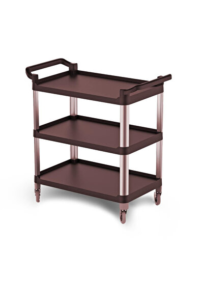 Kapp Plastport Çok Amaçlı Servis Arabası (Açık) - (Kahverengi)