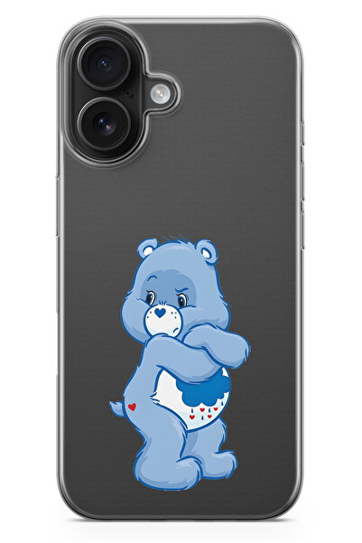 moonset Iphone 16 Uyumlu Baskılı Yumuşak Silikon Şeffaf Telefon Kılıfı