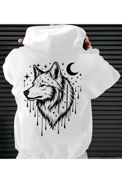 COHERENT Unisex Men/Women Colorful Kurt Custom Printed Cotton Oversize Hooded...