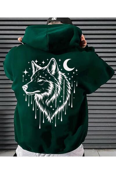 COHERENT Unisex Men/Women Colorful Kurt Custom Printed Cotton Oversize Hooded...