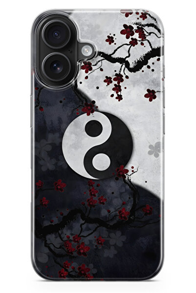 moonset Iphone 16 Uyumlu Baskılı Yumuşak Silikon Şeffaf Telefon Kılıfı