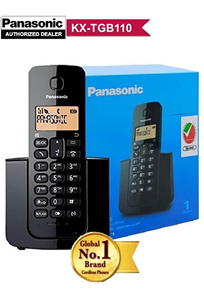 PANASONIC PROFESSIONAL هاتف باناسونيك اللاسلكي KX-TGB110 - أسود