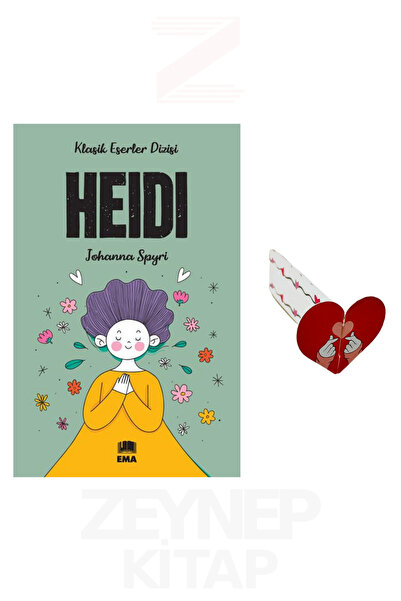 Ema Kitap Heidi (Klasik Eserler Dizisi) Kalp Ayraç Hediye