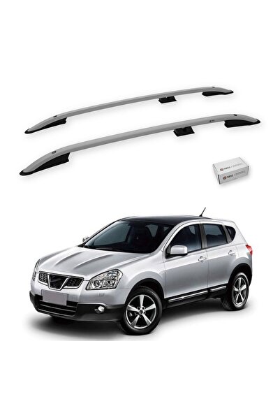 Nissan Qashqai (J10) 2007-2013 Arası Uyumlu Tavan Çıtası Crown Siyah-Gri