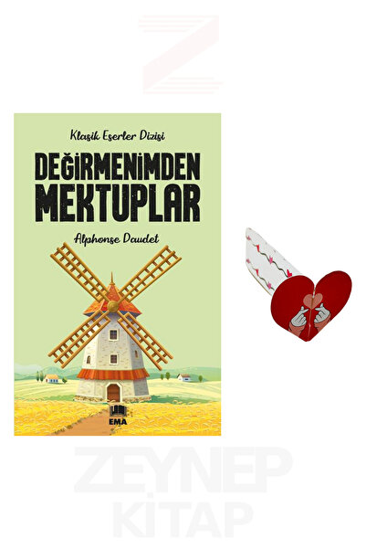 Ema Kitap Değirmenimden Mektuplar (Klasik Eserler Dizisi) Kalp Ayraç Hediye
