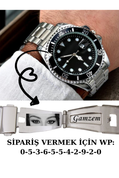 lazerizi Klipste Gizli Kişiye Özel Lazer İşlemeli Saat