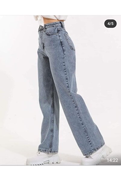 Butik Oversize Likralı Salaş Denim Jeans