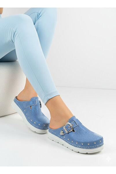 uway Women's Closed Front Adjustable Buckle Comfortable Flexible Nurse Chef D...