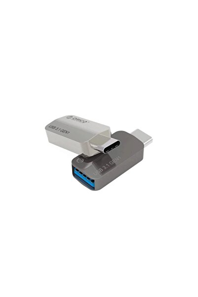 Orico Adaptor OTG USB Type C tata - USB Type A mama metal argintiu 3A CTA2