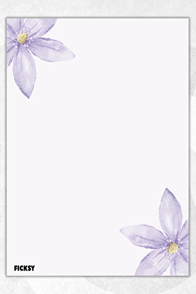 Ficksy دفتر ملاحظات A5 بدون خطوط - 50 ورقة - مذكرة - دفتر ملاحظات - ورق ملاحظات