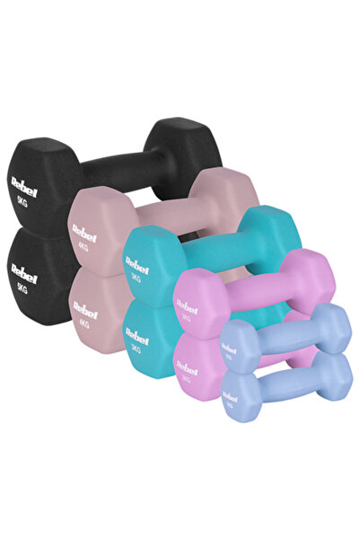 Rebel Set gantere hexagonale din neopren, 10 bucăți, 30 kg