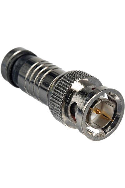 OEM BNC male connector compression crimp 75 ohm for RG59 with gold-plated pin