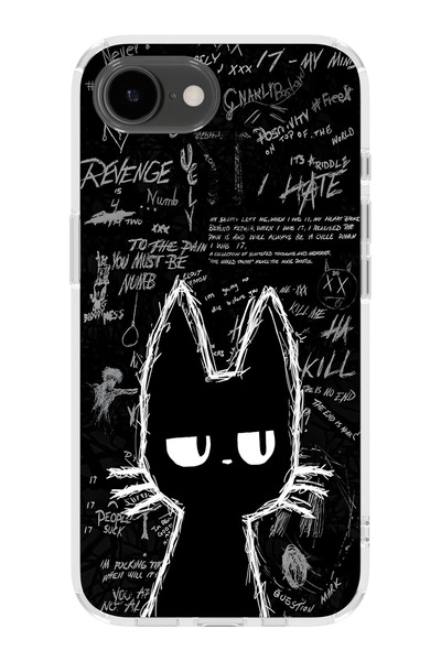 moonset Iphone 16E Uyumlu Baskılı Yumuşak Silikon Şeffaf Telefon Kılıfı