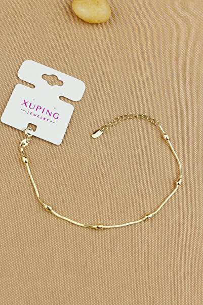 Keyifli Hayaller xuping bileklik - Xuping Vip Oval Dorika Kare Zincir Sade 14...