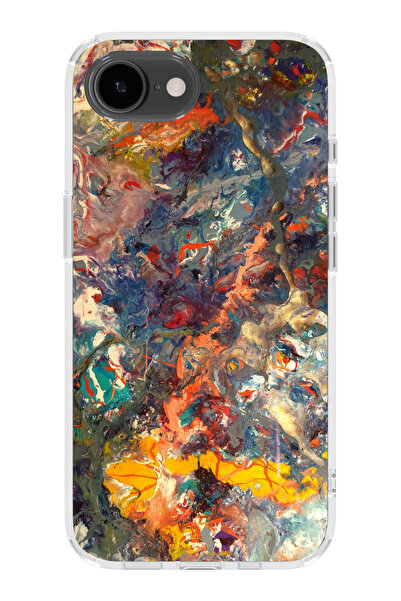 moonset Iphone 16E Uyumlu Baskılı Yumuşak Silikon Şeffaf Telefon Kılıfı