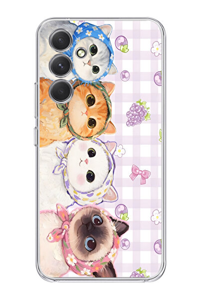 moonset Samsung Galaxy A54 Uyumlu Baskılı Yumuşak Silikon Şeffaf Telefon Kılıfı