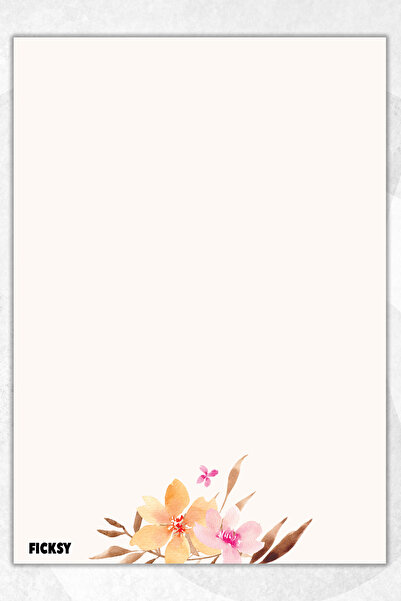 Ficksy دفتر ملاحظات A5 بدون خطوط - 50 ورقة - مذكرة - دفتر ملاحظات - ورق ملاحظات