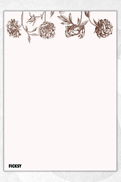 Ficksy دفتر ملاحظات A5 بدون خطوط - 50 ورقة - مذكرة - دفتر ملاحظات - ورق ملاحظات