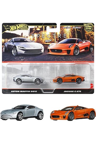 HOT WHEELS 1:64 Premium Car Culture 2'li Paket ASTON MARTIN DB10 - JAGUAR C-X75