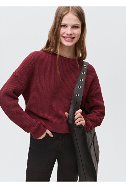 Mango Teen Cut-out detaylı örgü kazak