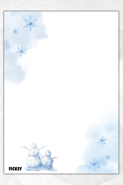 Ficksy A5 Seasonal Notepad Unlined Notebook - 50 Sheets - Memopad - Notepad -...