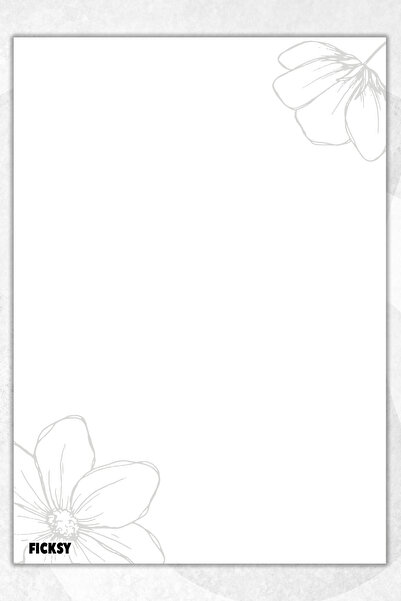 Ficksy دفتر ملاحظات A5 بدون خطوط - 50 ورقة - مذكرة - دفتر ملاحظات - ورق ملاحظات