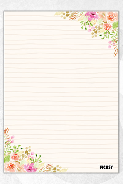 Ficksy دفتر ملاحظات A5 بدون خطوط - 50 ورقة - مذكرة - دفتر ملاحظات - ورق ملاحظات